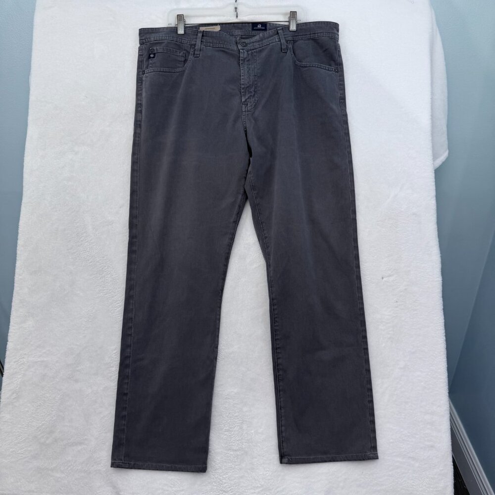 AG Adriano Goldschmied The Graduate Pants Mens 38x30 Gray Tailored Leg  Stretch